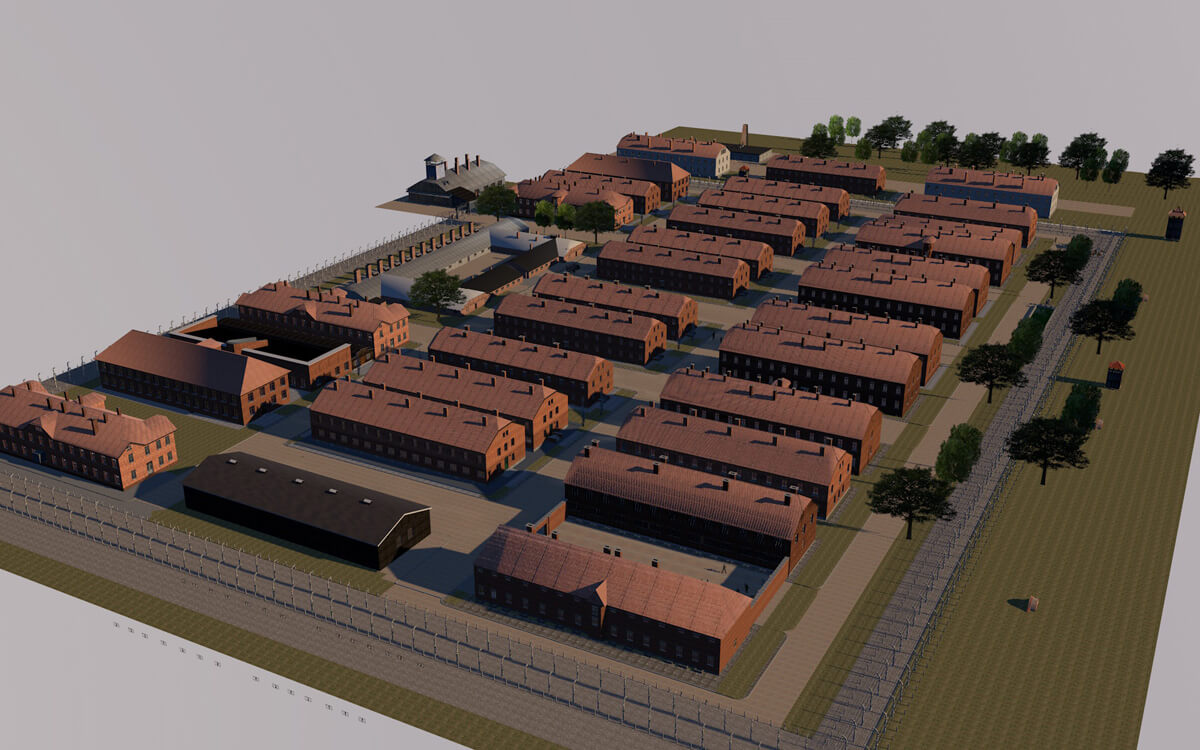 Osvětim – 3D model